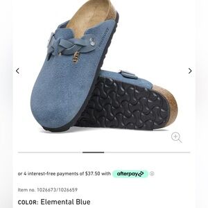 Birkenstock Elemental Blue Mules